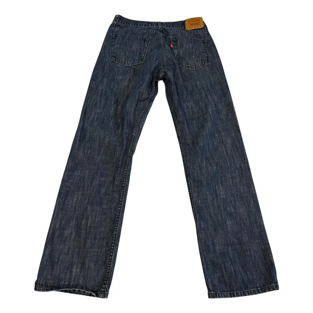 Levi's 514 Slim Straight Jeans Boys Size 20 Reg 30x30 Dark Wash Denim